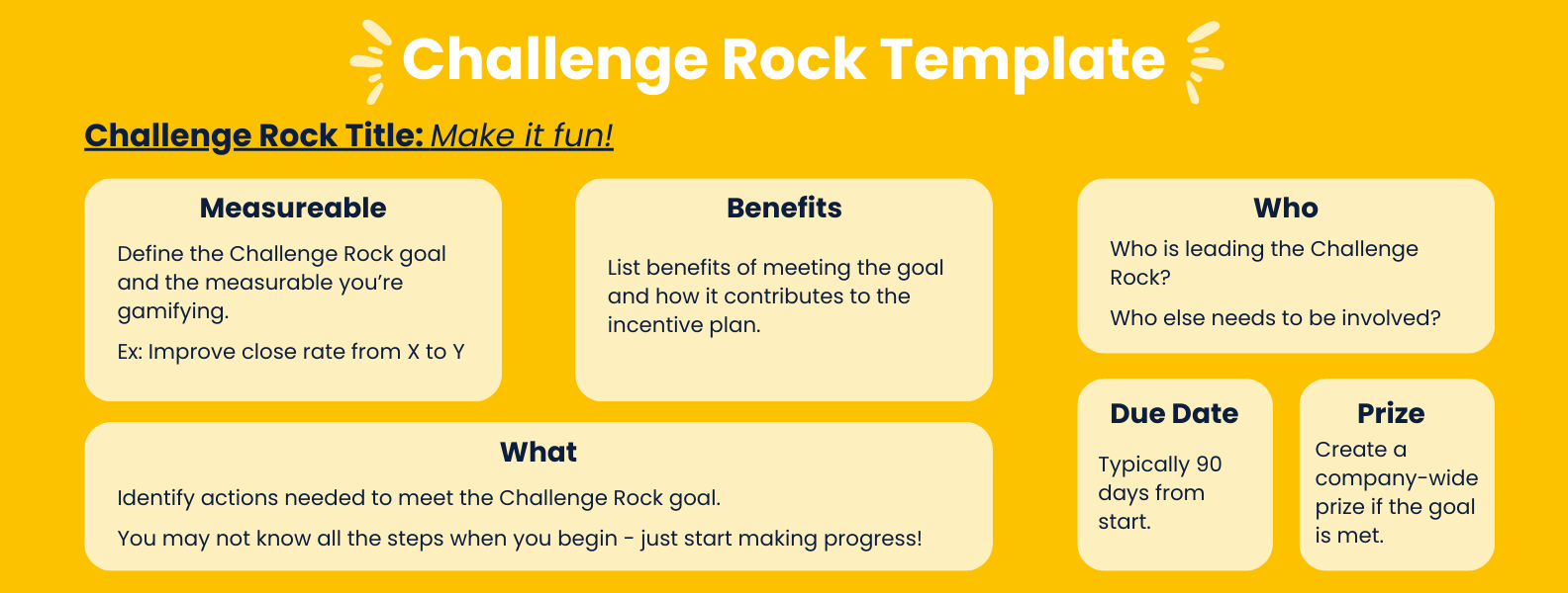 Challenge Rock Template - ProfitWorks