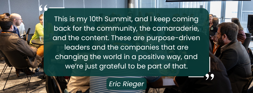 Eric Rieger 26 Summit testimonial