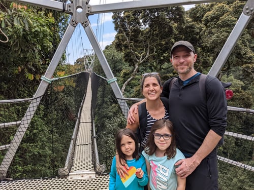 Laura + family in Rwanda