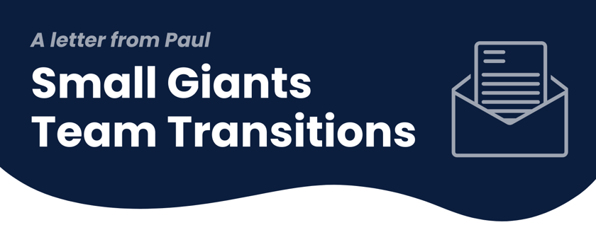 Pauls Transition Letter Blog Banner