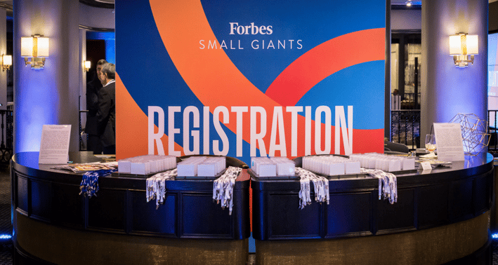 Registration and Networking Forbes Small Giants