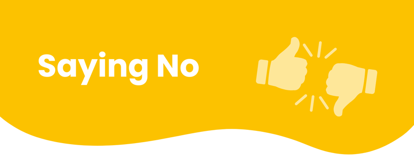Saying No blog banner