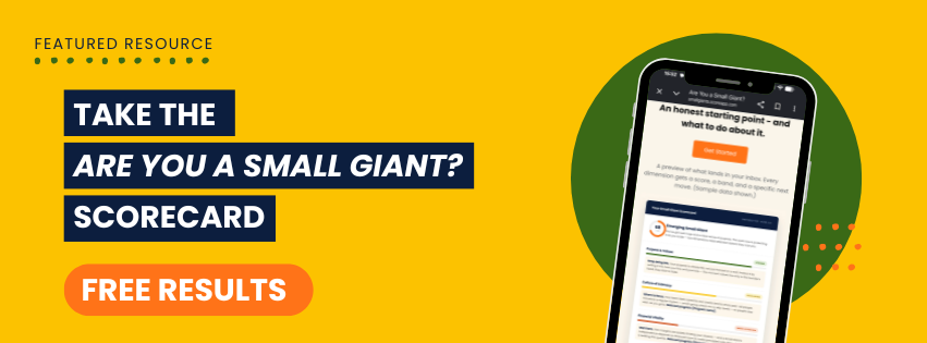 Featured Resource, The Small Giant Scorecard