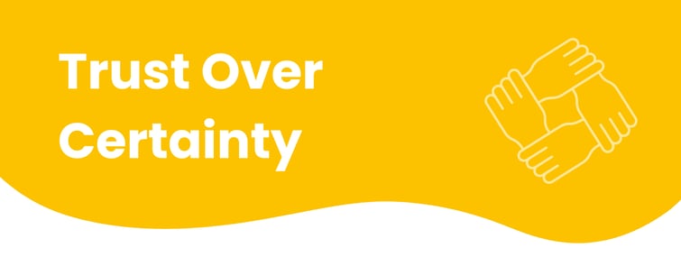 Trust over Certainty blog banner