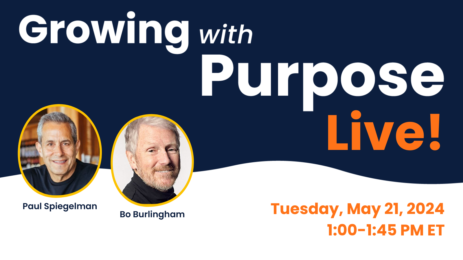 Banner graphic for the Growing with Purpose podcast, with headshot of a white, blonde woman.